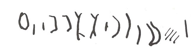 inscription of siglum WH 2729