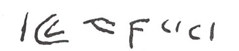 inscription of siglum WH 2842