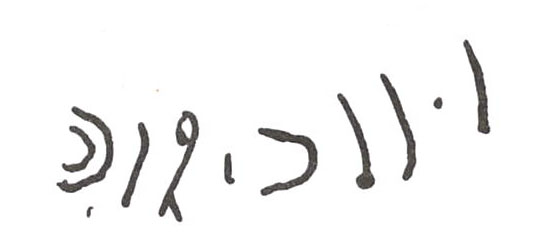 inscription of siglum WH 2967