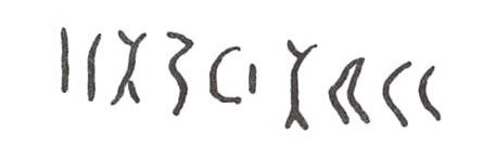 inscription of siglum WH 3048
