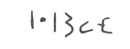 inscription of siglum WH 3062