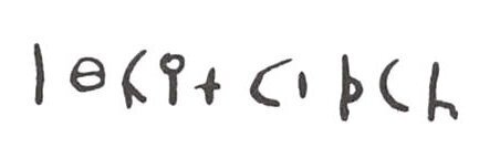 inscription of siglum WH 3163