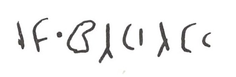 inscription of siglum WH 3164.1