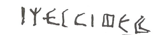 inscription of siglum WH 3265