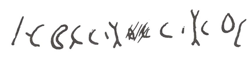 inscription of siglum WH 3302