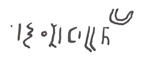 inscription of siglum WH 3325