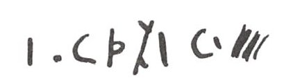 inscription of siglum WH 3333