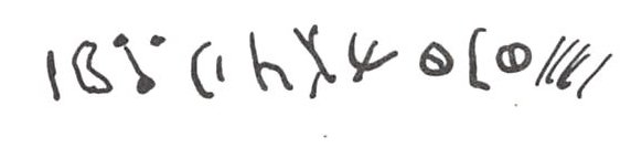 inscription of siglum WH 3353