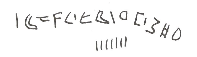 inscription of siglum WH 3361