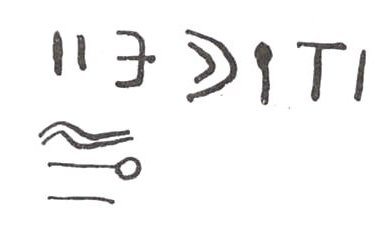 inscription of siglum WH 3428