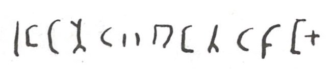 inscription of siglum WH 3437