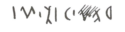 inscription of siglum WH 3488