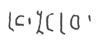 inscription of siglum WH 3504