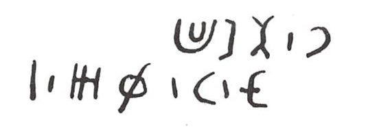 inscription of siglum WH 3544