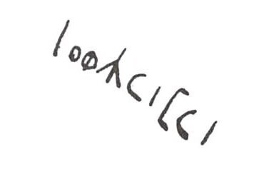 inscription of siglum WH 3610
