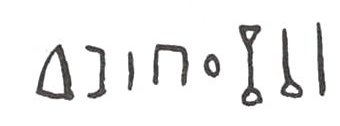 inscription of siglum WH 3666