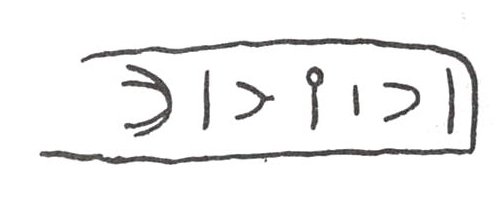 inscription of siglum WH 3678