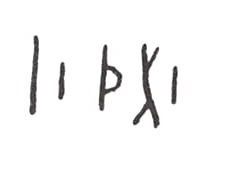 inscription of siglum WH 3681