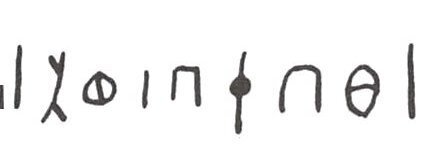 inscription of siglum WH 3702