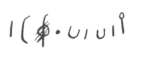 inscription of siglum WH 3773