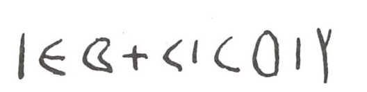 inscription of siglum WH 3819