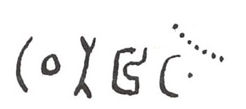 inscription of siglum WH 3852