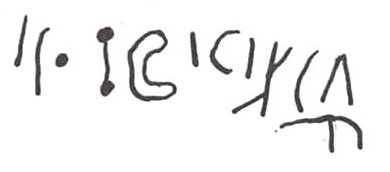 inscription of siglum WH 665