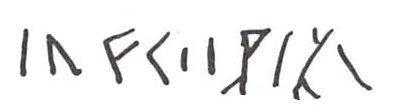inscription of siglum WH 818