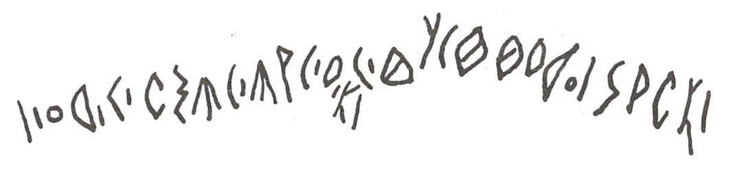 inscription of siglum WH 950