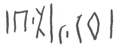 inscription of siglum WH 979