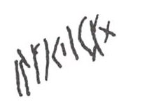 inscription of siglum WH 98