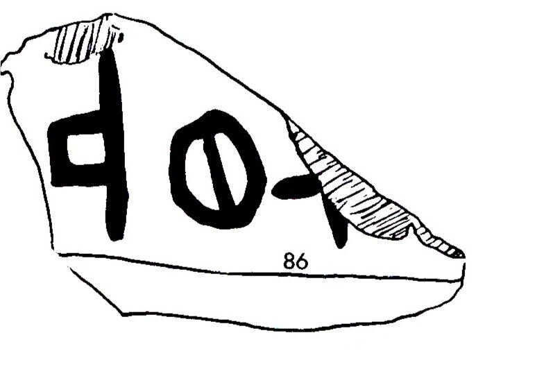inscription of siglum WTI 86