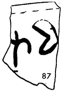 inscription of siglum WTI 87