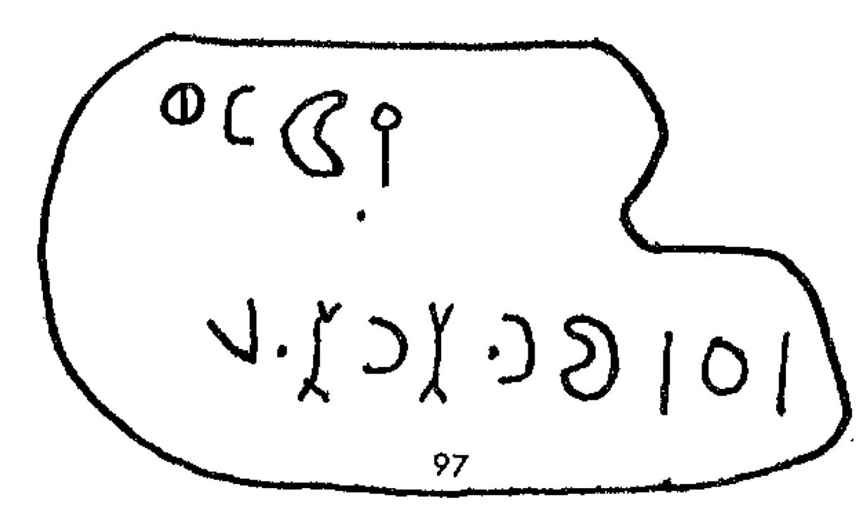 inscription of siglum WTI 97