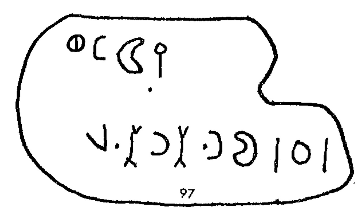 inscription of siglum WTI 97