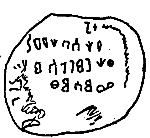 inscription of siglum WTay 09 (line 1)