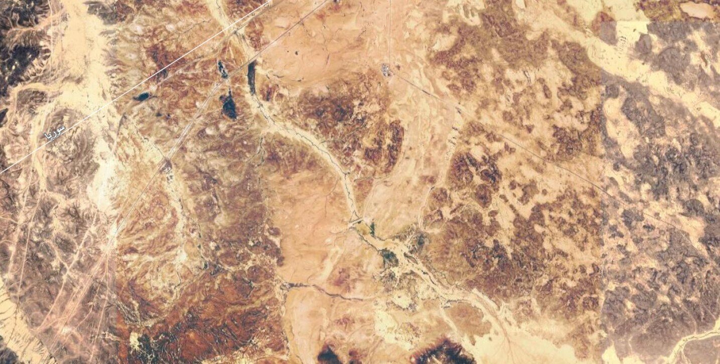 Satellite image of Wādī Miqāṭ